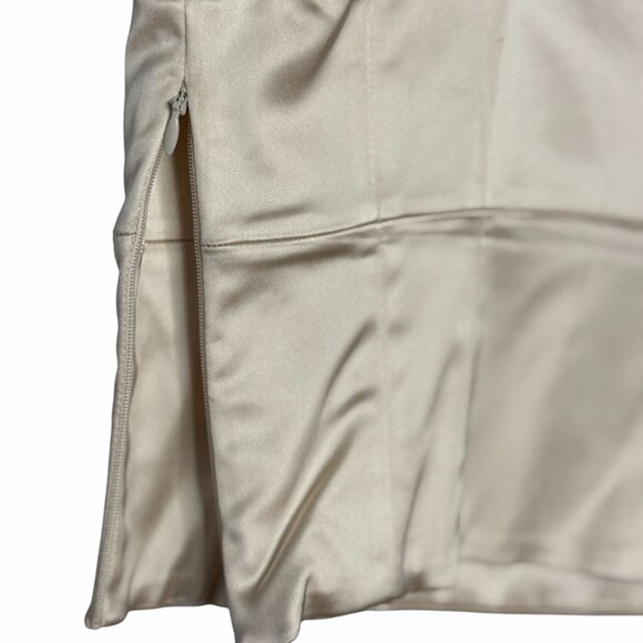 Wilfred Aritzia Womens‎ Shine Satin Bustier Crop Tank Top Size L Champagne Glam - Picture 6 of 11